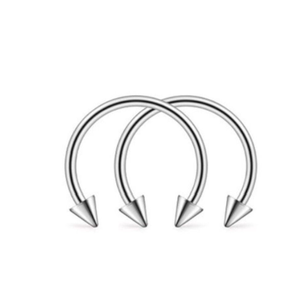 Stainless Steel Horseshoe Jewelry with Spikes
